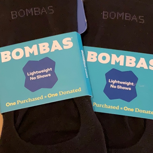 Bombas Men's Black No-Show Socks - Picture 3 of 5